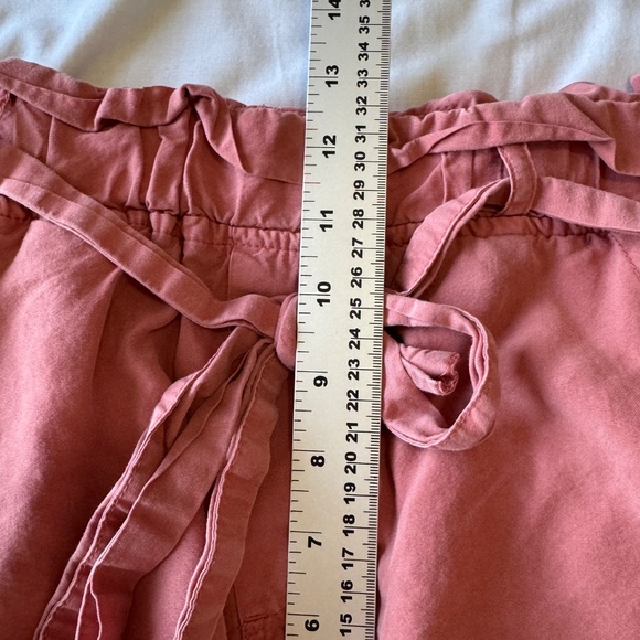 Thread + Supply Pull On Elastic Waist Paperbag Beach Shorts Brick Dust Size L - Picture 10 of 14